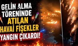 Gelin Alma Töreninde Atılan Havai Fişekler Yangın Çıkardı