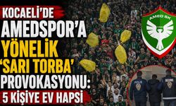 Kocaeli’de Amedspor'a yönelik ‘sarı torba’ provokasyonu: 5 kişiye ev hapsi