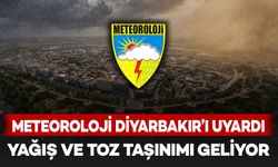 Meteoroloji Diyarbakır'ı uyardı! Yağış ve toz taşınımı geliyor