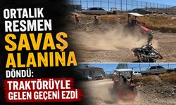 Ortalık Resmen Savaş Alanına Döndü: Traktörüyle Gelen Geçeni Ezdi