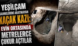 Yeşilçam Sahnelerini Aratmayan Kaçak Kazı Evin Ortasında Metrelerce Çukur Açtılar