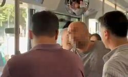 Önce yaşlı adamla tartıştı, ardından kadın muhabirlere saldırdı