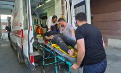 Bahçe lambasını tamir ederken hastanelik oldu