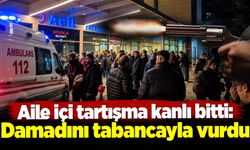 Aile içi tartışma kanlı bitti: Damadını tabancayla vurdu