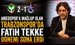 Amedspor'a mağlup olan Trabzonspor’da Fatih Tekke dönemi sona erdi