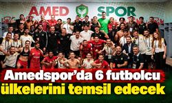 Amedspor’da 6 futbolcu ülkelerini temsil edecek