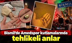 Bismil’de Amedspor kutlamalarında tehlikeli anlar