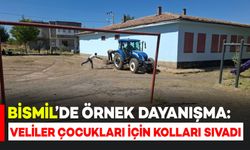 Bismil’de veliler çocukları için kolları sıvadı