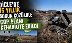 Dicle’de 15 Yıllık Sorun Çözüldü: Çöp Alanı Rehabilite Edildi