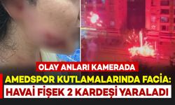 Diyarbakır’da Amedspor kutlamalarında havai fişek balkona girdi, 2 kardeş yaralandı