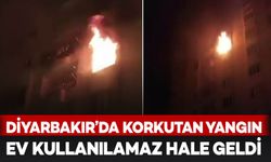 Diyarbakır’da korkutan yangın: Ev alevlere teslim oldu