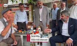 Faruk Dinç’in Bismil’de ayakkabı boyacısıyla diyaloğu güldürdü