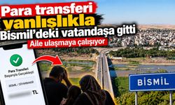 Para transferi yanlışlıkla Bismil’deki vatandaşa gitti: Aile ulaşmaya çalışıyor