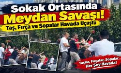 Sokak Ortasında Meydan Savaşı: Taş, Fırça ve Sopalar Havada Uçuştu