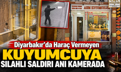 Diyarbakır'da Haraç Vermeyen Kuyumcuya Silahlı Saldırı Anı Kamerada