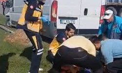 Kavşakta çarpıştılar: Otomobildeki 2 kişi yaralandı