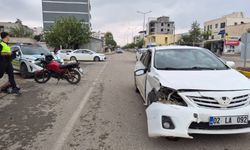 Karapınar Caddesi’nde Trafik Kazası: Motosiklet Sürücüsü Yaralandı