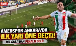 Amedspor Ankara'da İlk Yarı Öne Geçti! Dia Saba'dan Penaltı Golü