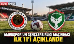 Amedspor'un Gençlerbirliği Maçındaki İlk 11'i Açıklandı!