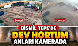 BİSMİL TEPE'DE DEV HORTUM ANLARI KAMERADA