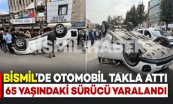 Bismil’de Otomobil Takla Attı: 65 Yaşındaki Sürücü Yaralandı