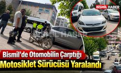 Bismil'de Otomobilin Çarptığı Motosiklet Sürücüsü Yaralandı