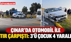 Çınar'da Otomobil ile Tır Çarpıştı: 3’ü Çocuk 4 Yaralı