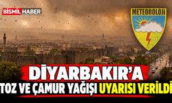 Diyarbakır'a Toz ve Çamur Yağışı Uyarısı Verildi