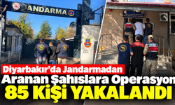Diyarbakır'da Jandarmadan Aranan Şahıslara Operasyon: 85 Kişi Yakalandı