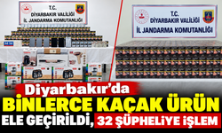 Diyarbakır'da Binlerce Kaçak Ürün Ele Geçirildi, 32 Şüpheliye İşlem