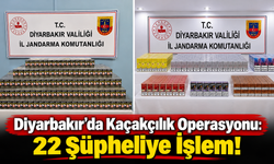 Diyarbakır'da Kaçakçılık Operasyonu: 22 Şüpheliye İşlem!