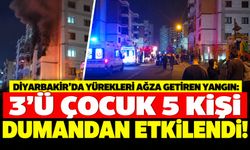 Diyarbakır'da Yürekleri Ağza Getiren Yangın: 3’ü Çocuk 5 Kişi Dumandan Etkilendi!