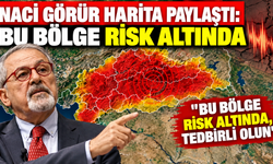 Naci Görür harita paylaştı: "Bu bölge risk altında, tedbirli olun"