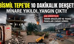 FIRTINA TEPE MAHALLESİ’Nİ VURDU: MİNARE YIKILDI, EVLERDE VE TARIM ARAZİLERİNDE HASAR OLUŞTU