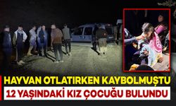 Hayvan otlatırken kaybolan 12 yaşındaki kız çocuğu bulundu
