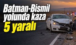 Batman-Bismil yolunda kaza: 5 yaralı