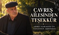 Çavreş Ailesinden Teşekkür Mesajı