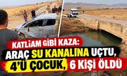 Katliam Gibi Kaza: Araç Su Kanalına Uçtu, 4'ü Çocuk, 6 Kişi Öldü