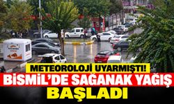 Meteoroloji Uyarmıştı! Bismil’de Sağanak Yağış Başladı