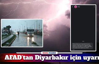AFAD SMS göndererek Diyarbakır’ı uyardı