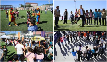 Diyarbakır'da çocuklar, "Mahallemde Şenlik Var" etkinliğinde doyasıya eğlendi