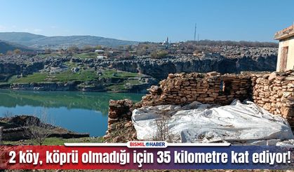 Diyarbakır’da bu 2 köyün yolu, köprü olmadığı için 20 kilometre uzuyor