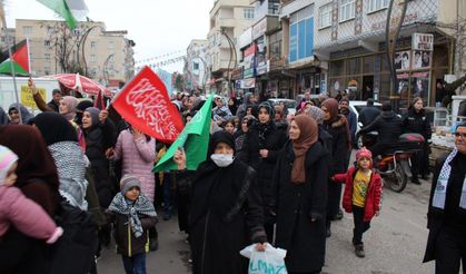 Diyarbakır'da Filistinlilere destek mitingi düzenlendi