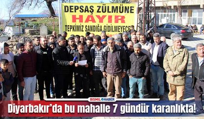 Diyarbakır’da 7 gündür elektriği olmayan mahalle isyan etti