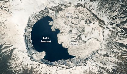 NASA Nemrut Krater Gölü'nü fotoğrafladı! İlgi odağı oldu