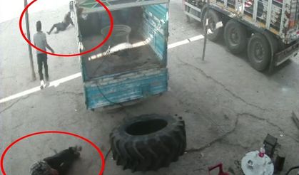 Hava Basılan Traktör Lastiği Bomba Gibi Patladı: 2 İşçi Yaralı