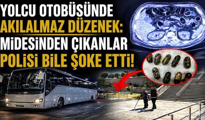 Yolcu Otobüsünde Akılalmaz Düzenek: Midesinden Çıkanlar Polisi Bile Şoke Etti