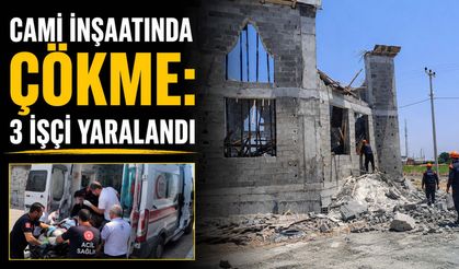 Cami İnşaatında Çökme: 3 İşçi Yaralandı