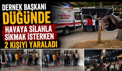 Dernek Başkanı Düğünde Havaya Silahla Sıkmak İsterken 2 Kişiyi Yaraladı