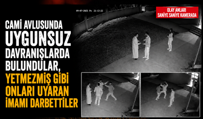 Cami Avlusunda Uygunsuz Davranışlarda Bulundular, Yetmezmiş Gibi Onları Uyaran İmamı Darbedildi
